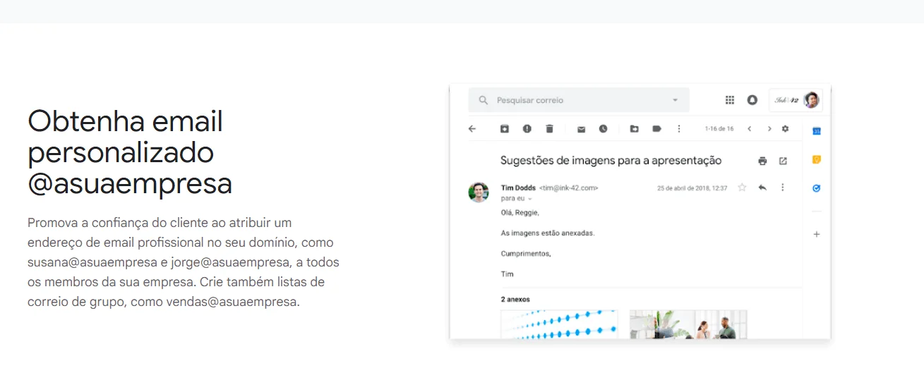 Mail profissional Gmail