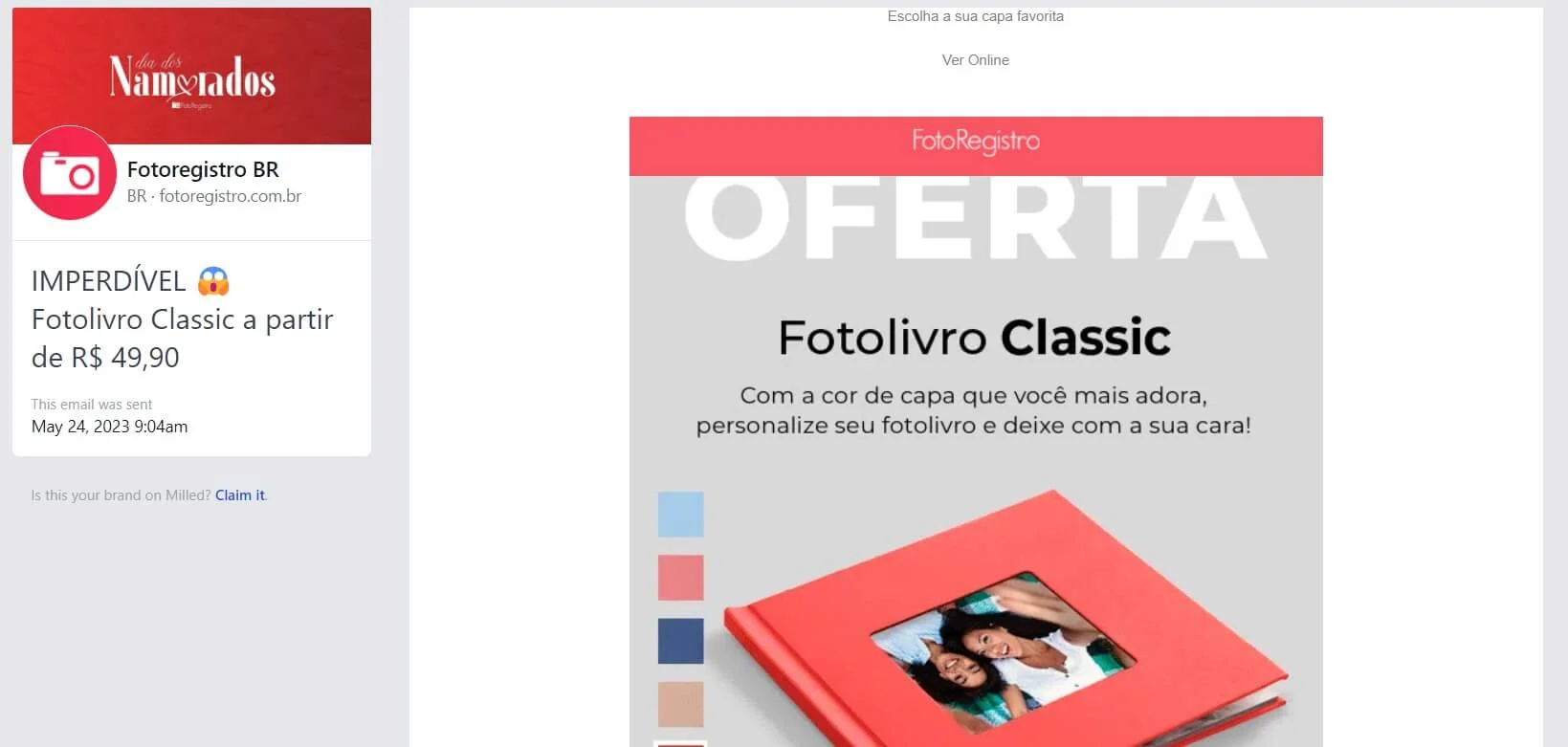 assunto de email com a palavra “imperdível”