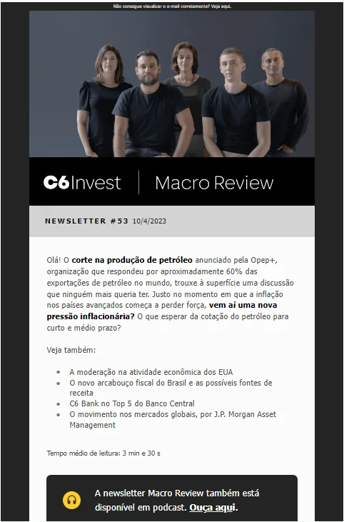 Exemplo de conteúdo B2B