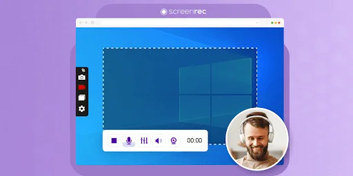 Print da interface do ScreenRec.