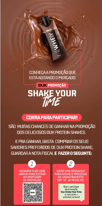 Destaque para o assunto do e-mail da marca DUX Nutrition, que cria urgência e ainda apresenta benefício: “prêmios”