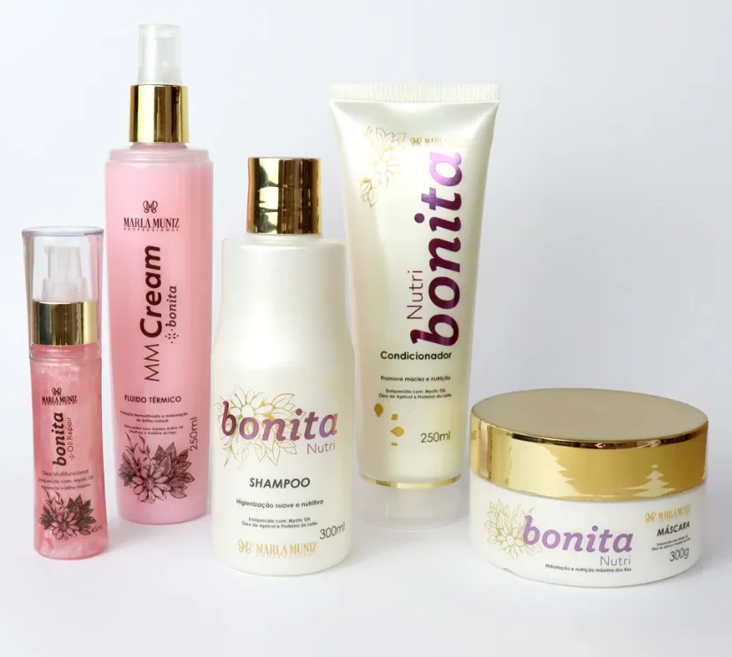 Cinco produtos cosméticos da marca “bonita”