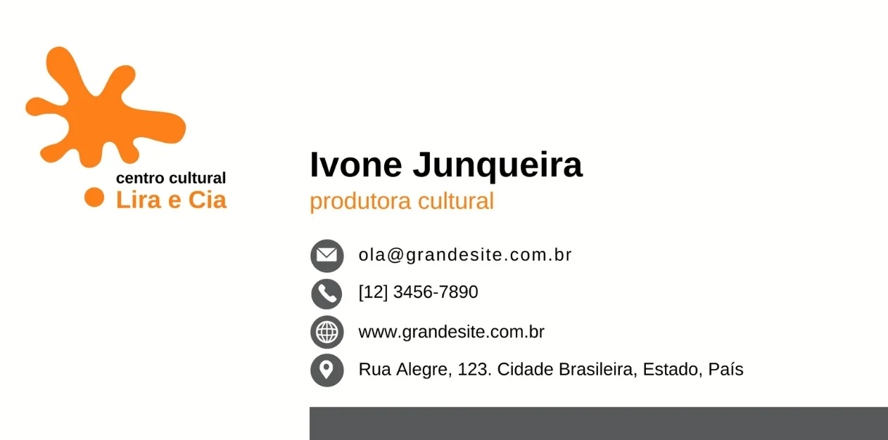 Assinatura de Produtora Cultural da Lira e Cia