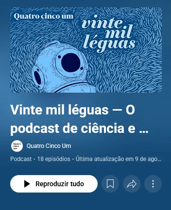 Capa do podcast Vinte Mil Léguas