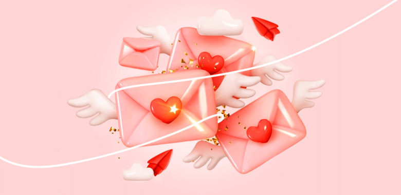 No clima de conquista: os melhores templates de e-mail marketing para o Dia dos Namorados