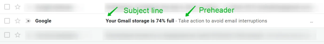 preheader example