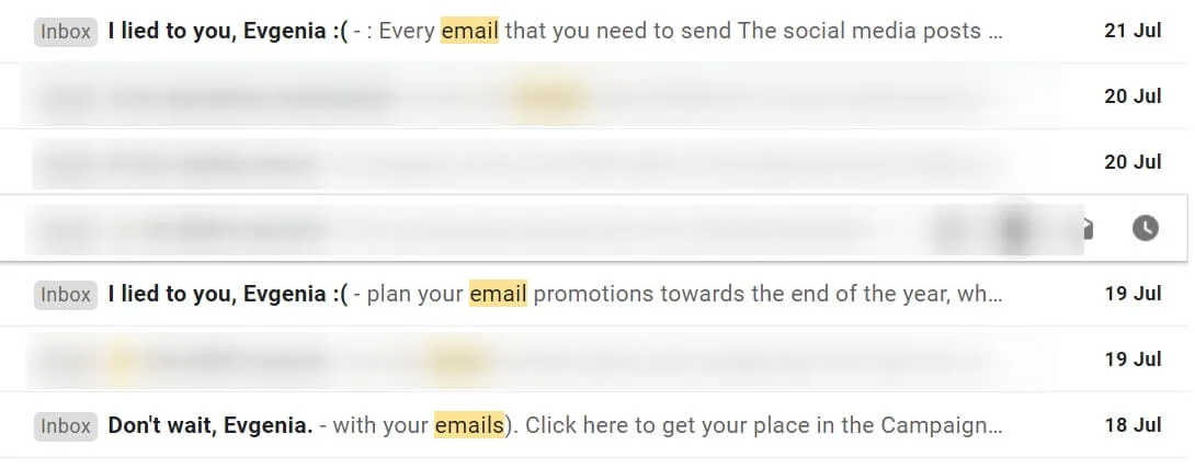 too much personalization example