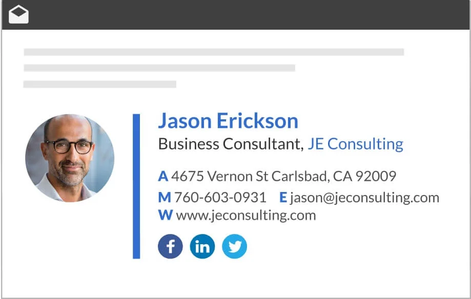 Cold Email Template Signature
