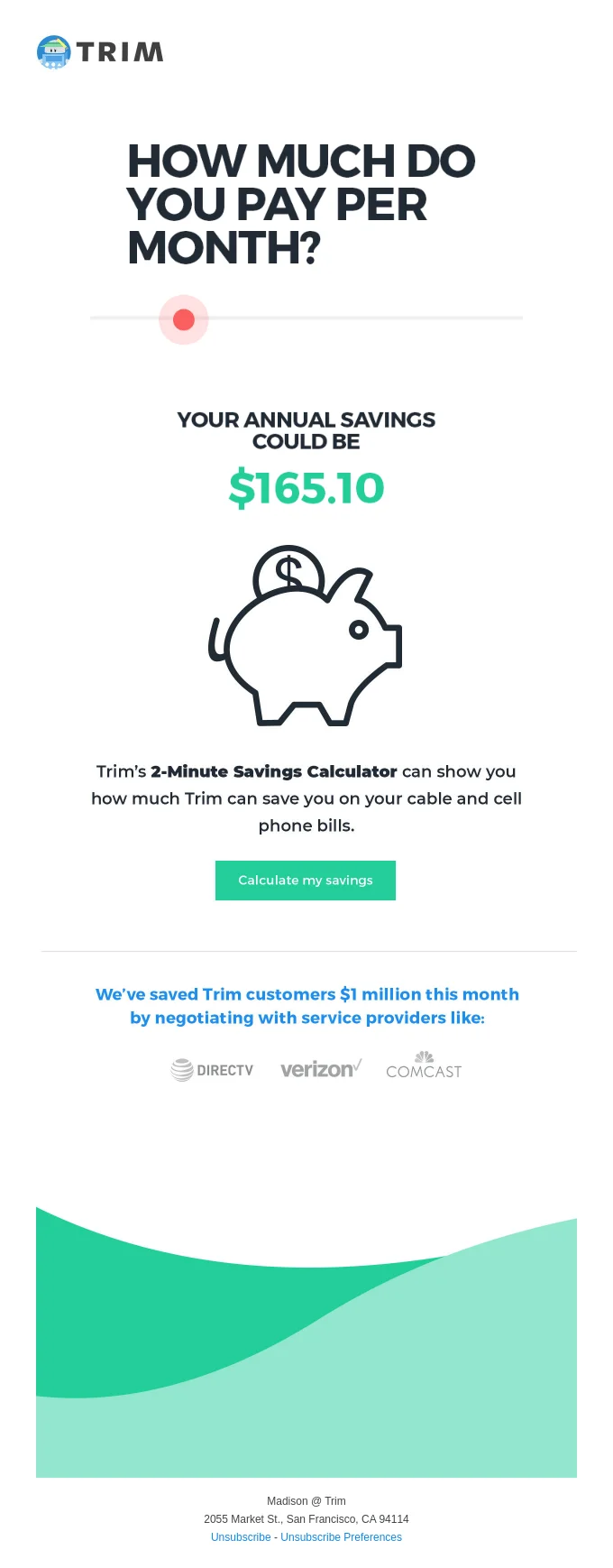 Emoji email by Trim