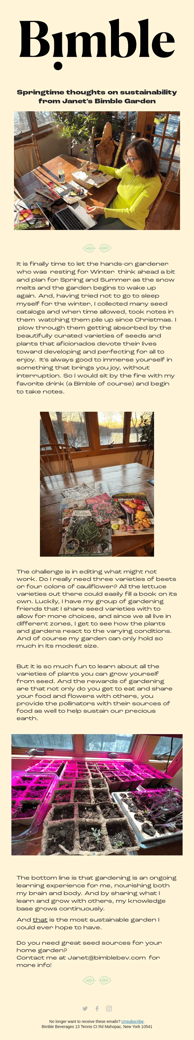 Bimble newsletter