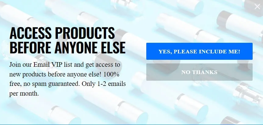 FOMO technique in sign up form