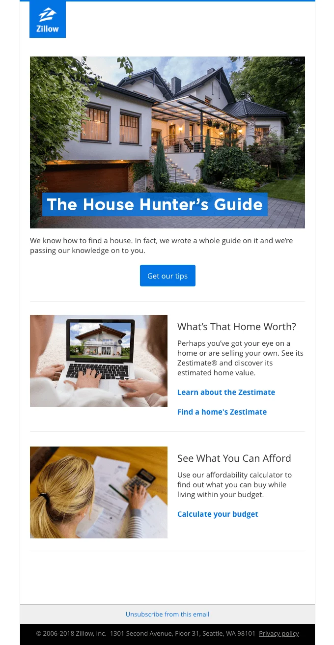 Tips and advice in a newsletter