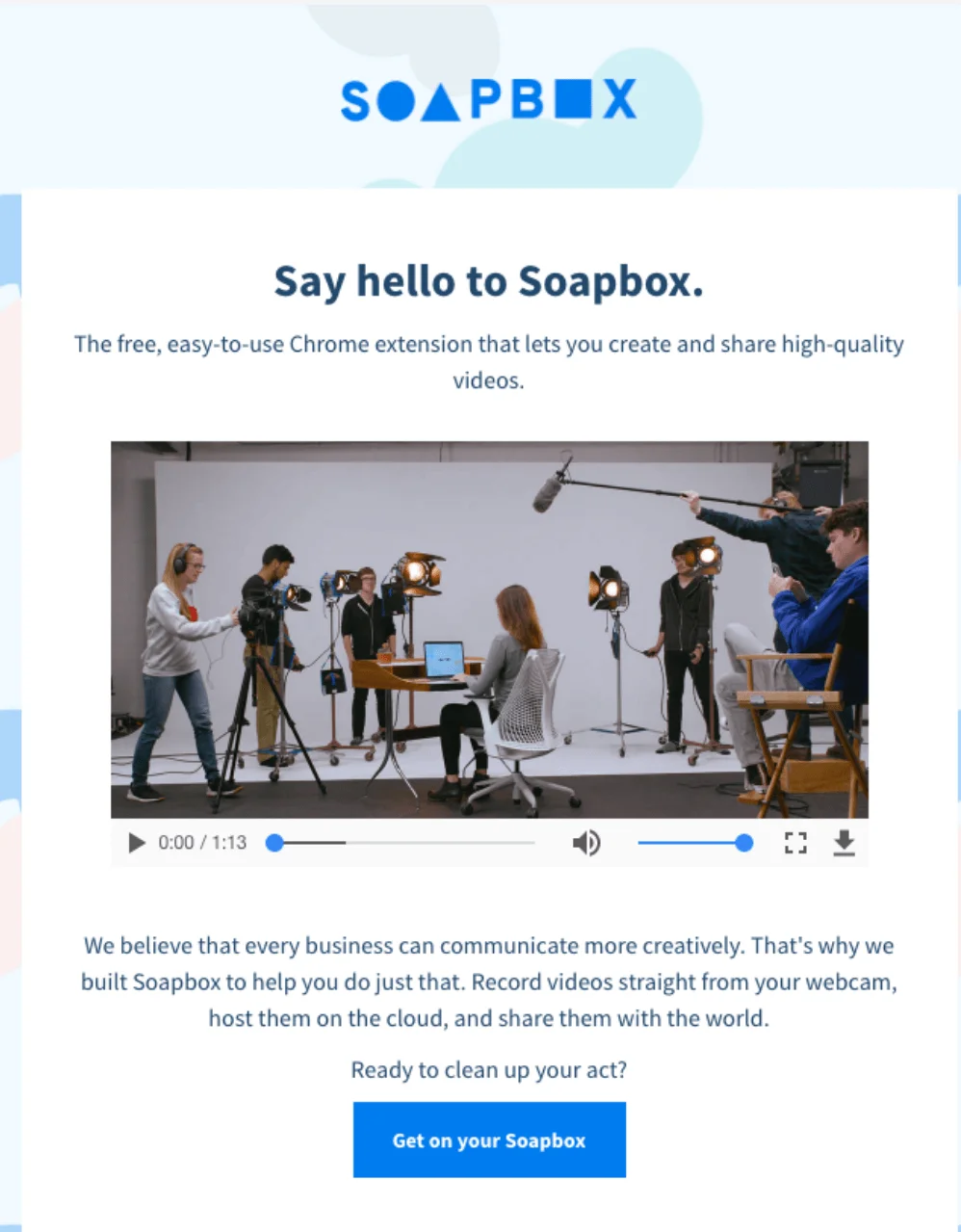 Call to Action from Soapbox