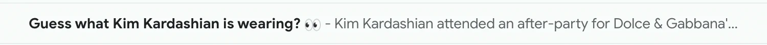 A good subject line with just one emoji