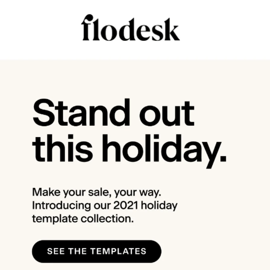 Call to Action from flodesk