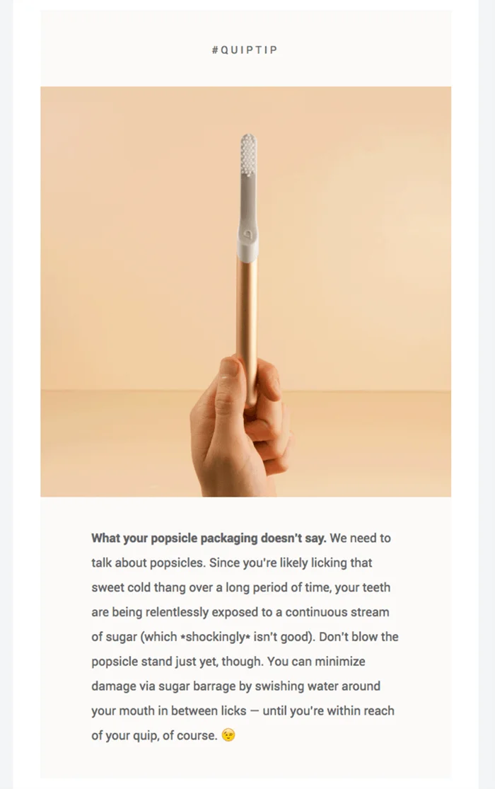 Oral health tips, Quip dental newsletter