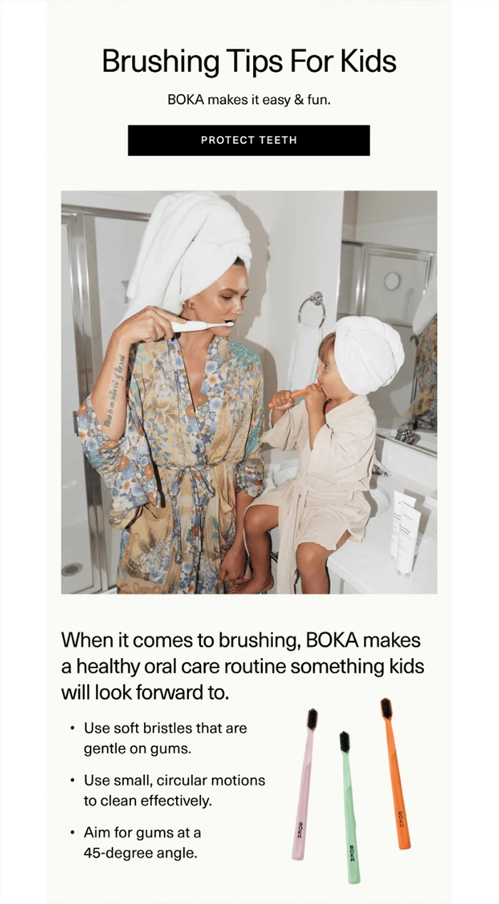 Dental care tips for parents, BOKA dental newsletter
