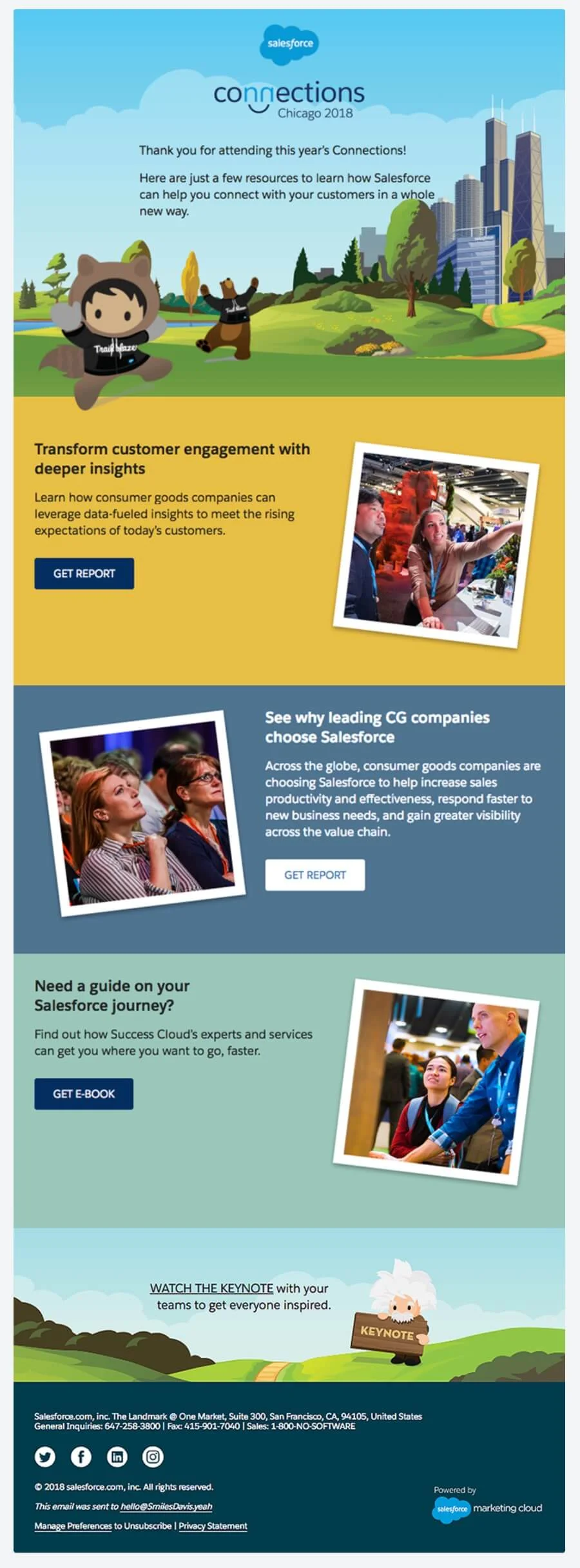 A Salesforce follow-up B2B email