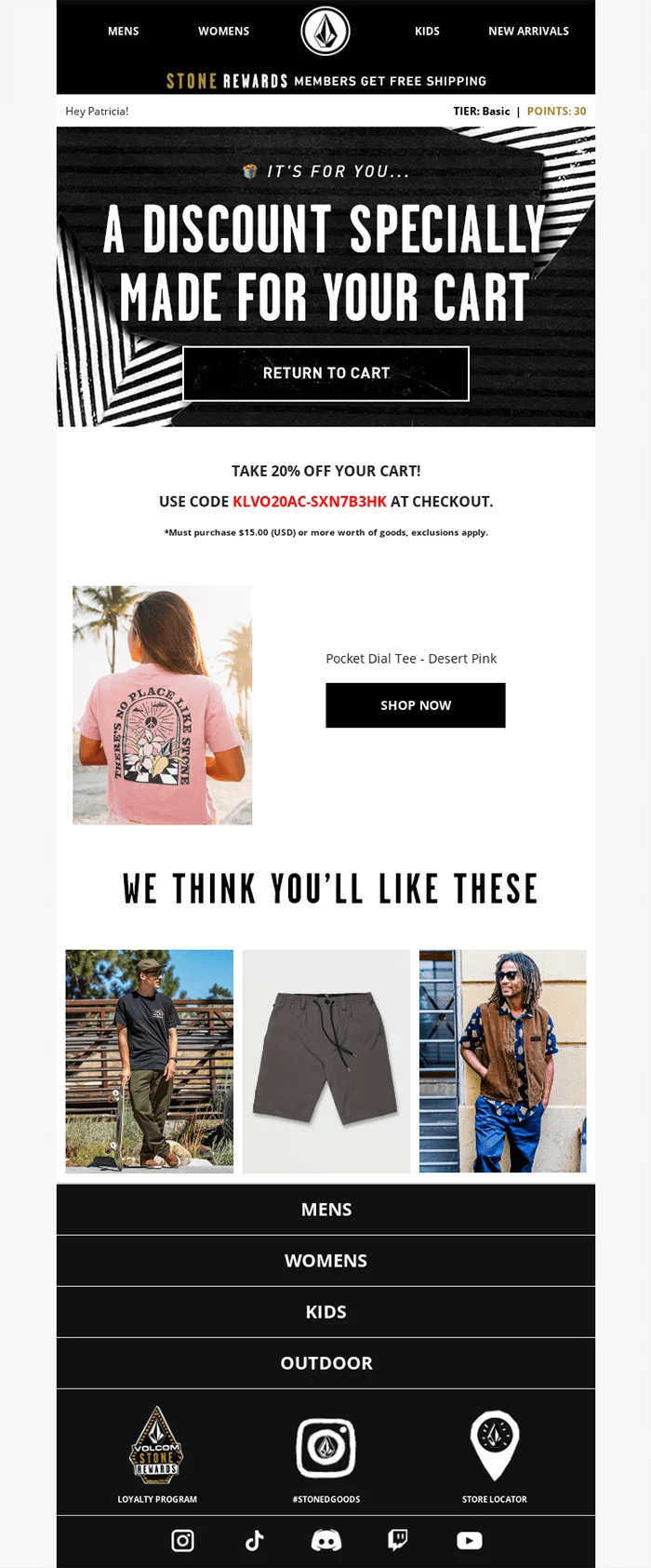 “Special” email example