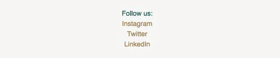 The email footer provides links to Instagram, Twitter, and LinkedIn as additional platforms for subscribers to connect with and engage in podcast content.