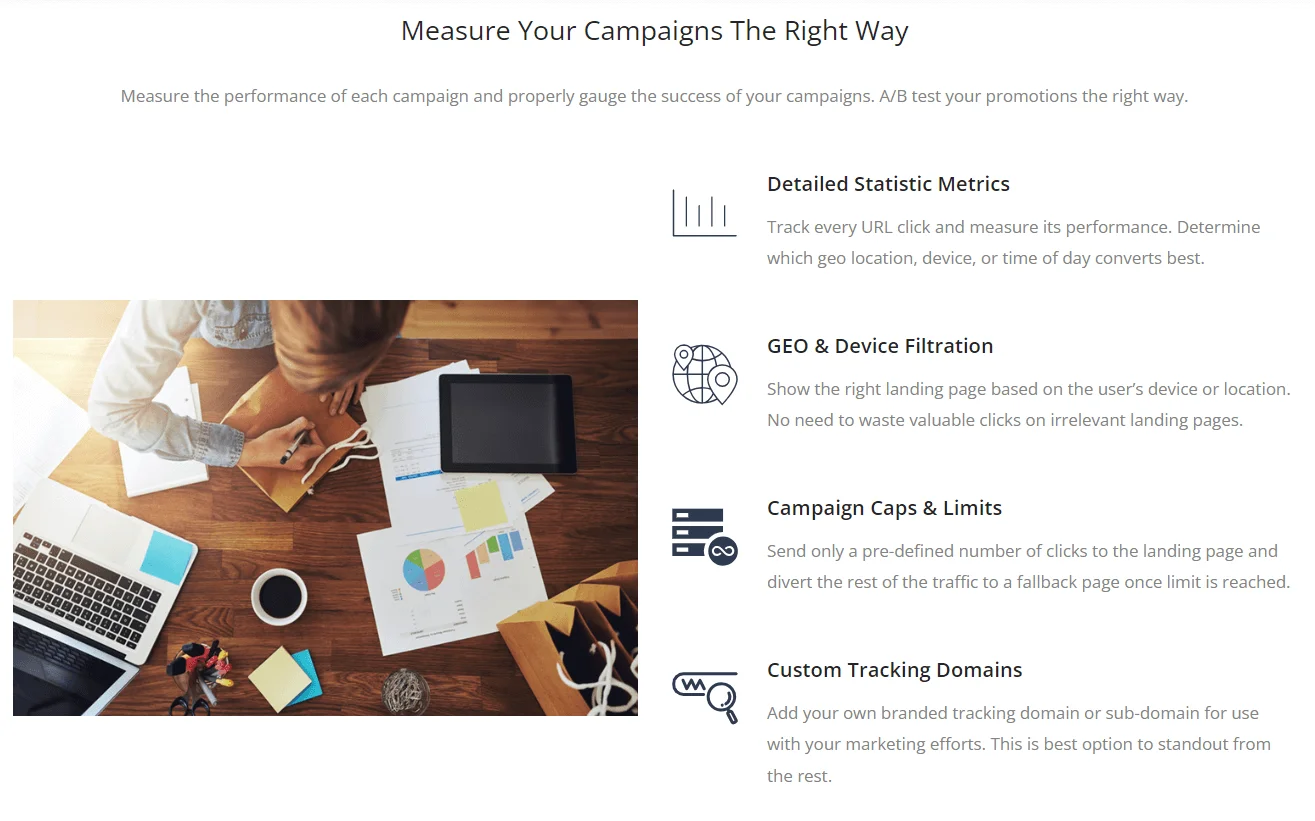 Leadstead offers detailed tracking, ad targeting, and an opportunity to A/B test promotions to each affiliate