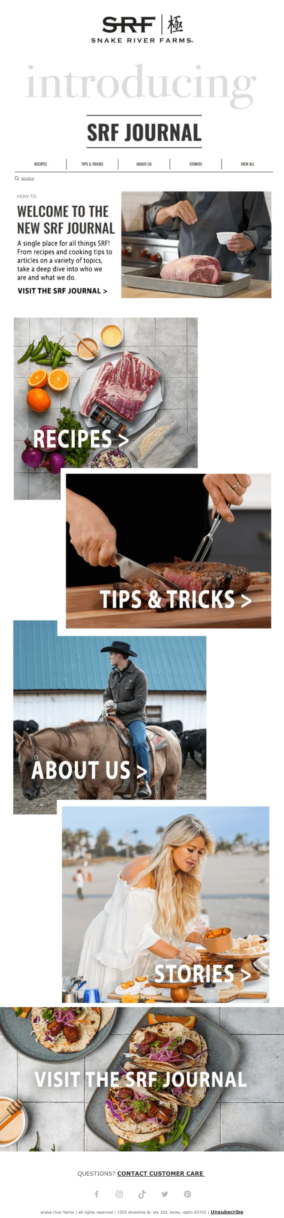Example of a newsletter driving traffic to the most resonating pages of the company’s website