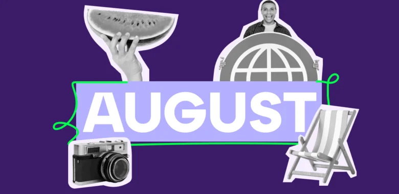 Cover image for an article featuring August newsletter ideas