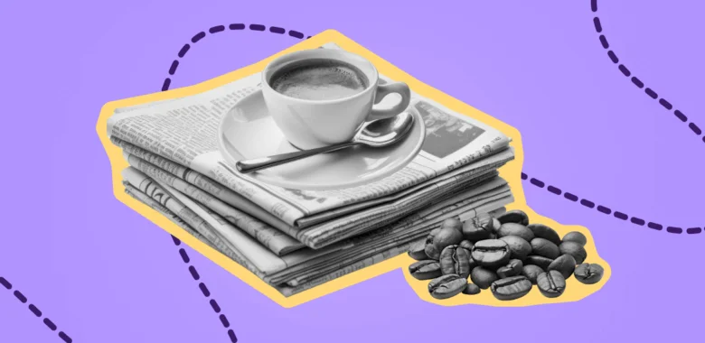 A cover image for the article about 8 best coffee-themed marketing campaigns