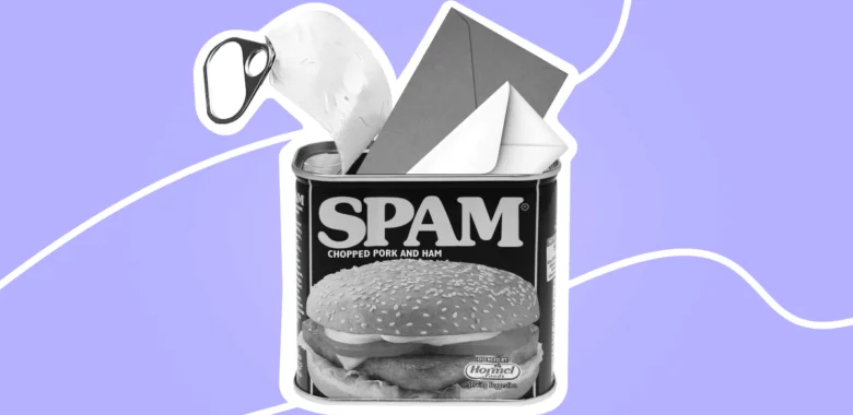 This is the main image for an article about the email spam rate