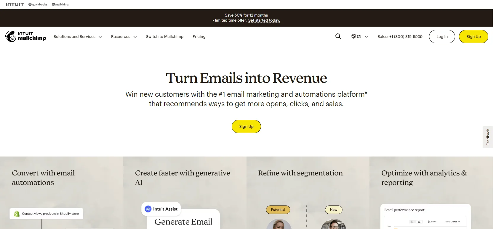 Mailchimp email marketing platform