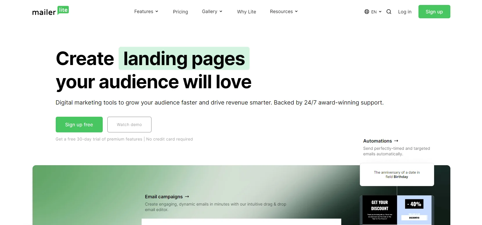 Mailer lite email marketing tool