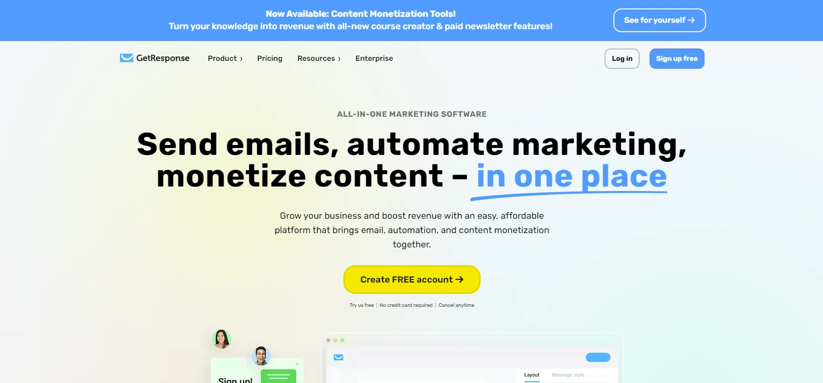 GetResponse email marketing