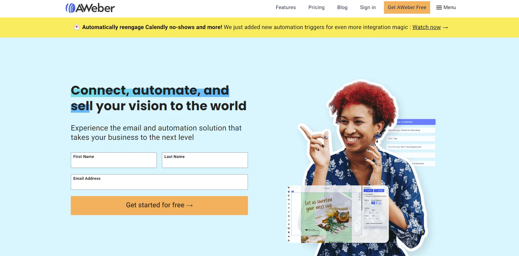 Aweber email marketing platform