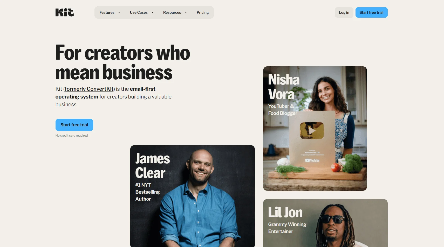 Kit email marketing platform