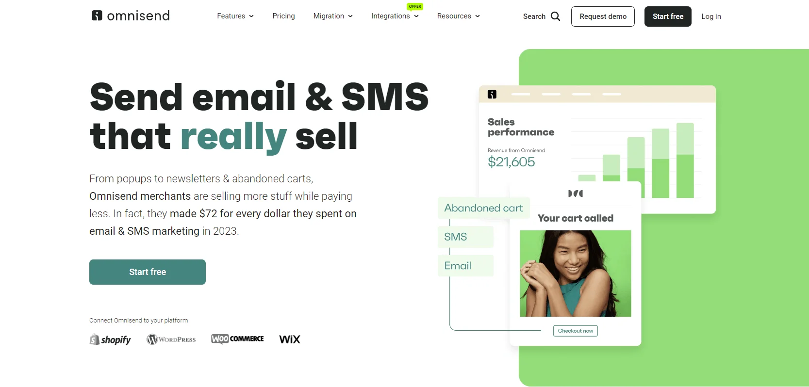 Omnisend email marketing platform