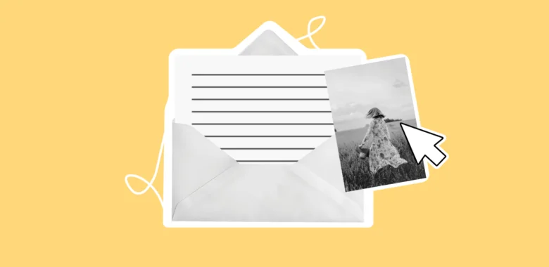 A cover image for an article on how to embed an image in an email