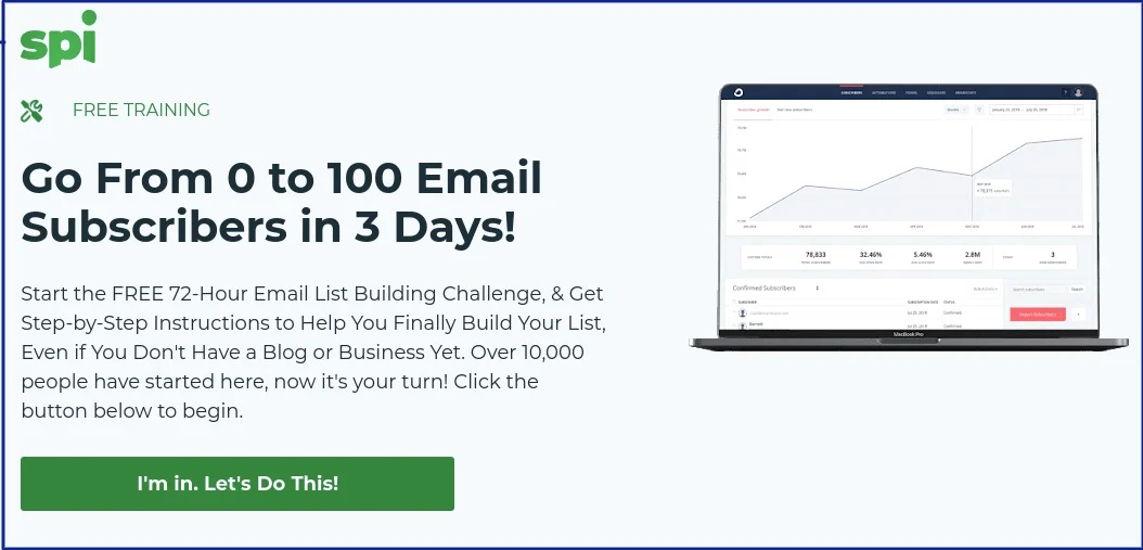 A giveaway with a realistic goal by SPI