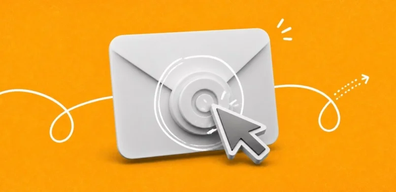 Email CTA best practices cover with envelope, click target, and cursor