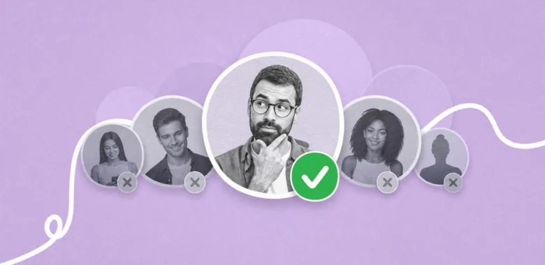 Email verification cover with contact bubbles, route line, and green checkmark