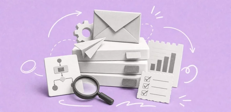 Best email marketing software for agencies cover with email marketing tools collage