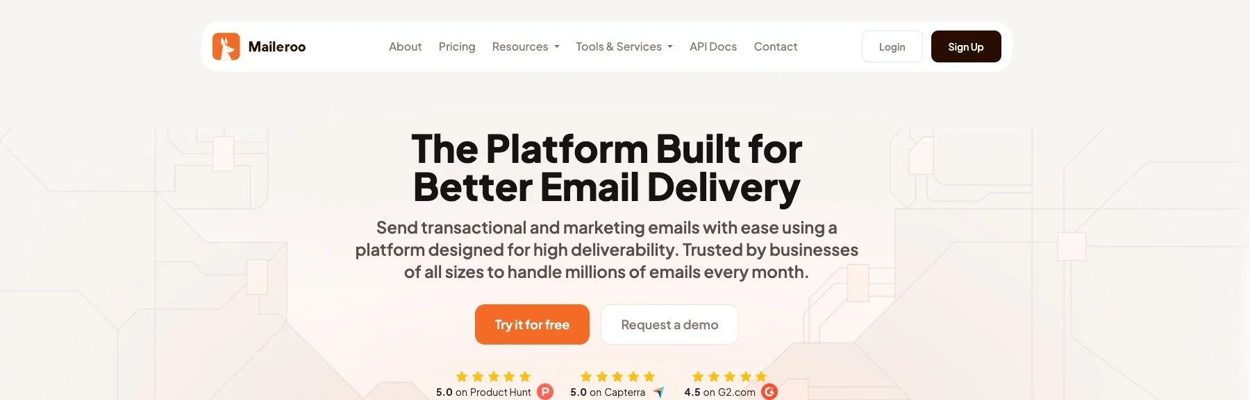 Maileroo dashboard for bulk and transactional email sending