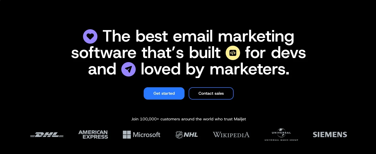 Mailjet email marketing interface for bulk campaigns and contact management