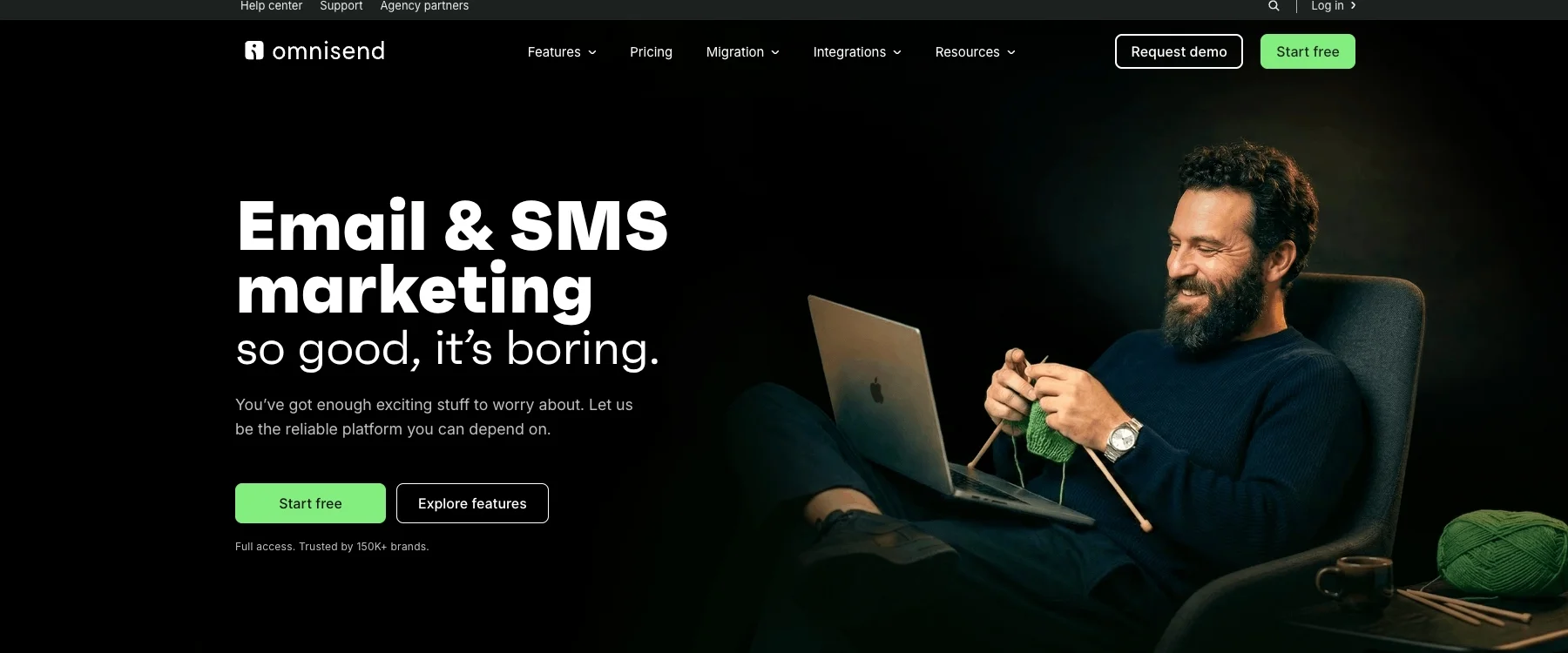 Omnisend ecommerce email marketing interface for campaigns and automation
