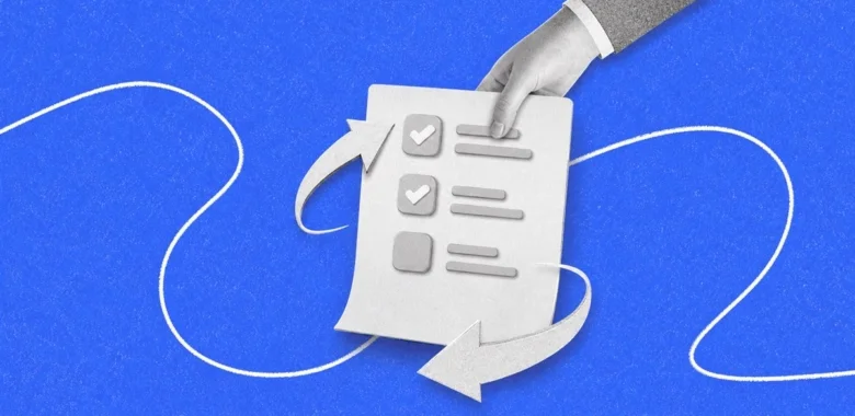 Opt in vs opt out cover with a checklist, hand, and opposing arrows