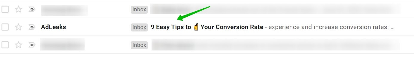 An example of a subject line that uses laziness as a trigger to get you to open it.