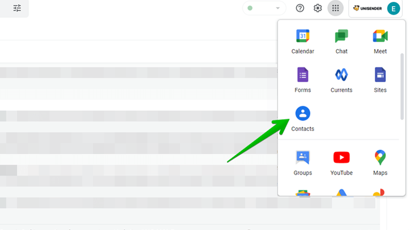 Sending mass emails in Gmail: Step 1 — Contacts