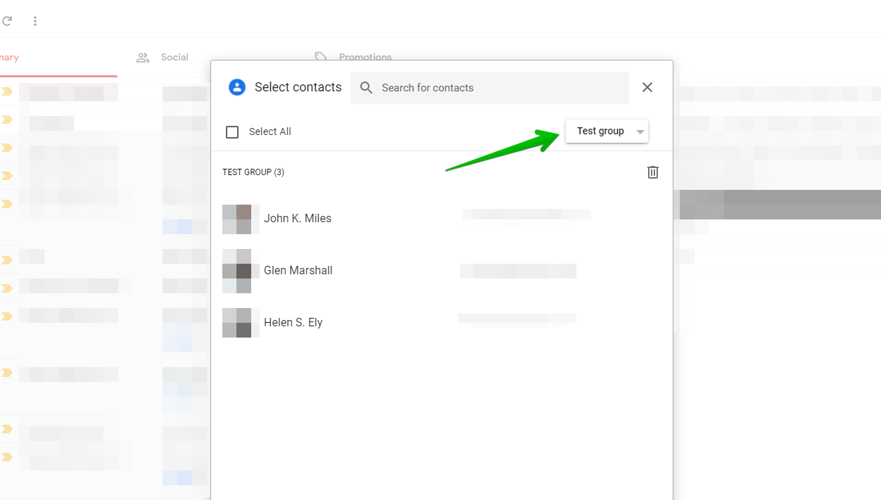 Sending mass emails in Gmail: Step 4