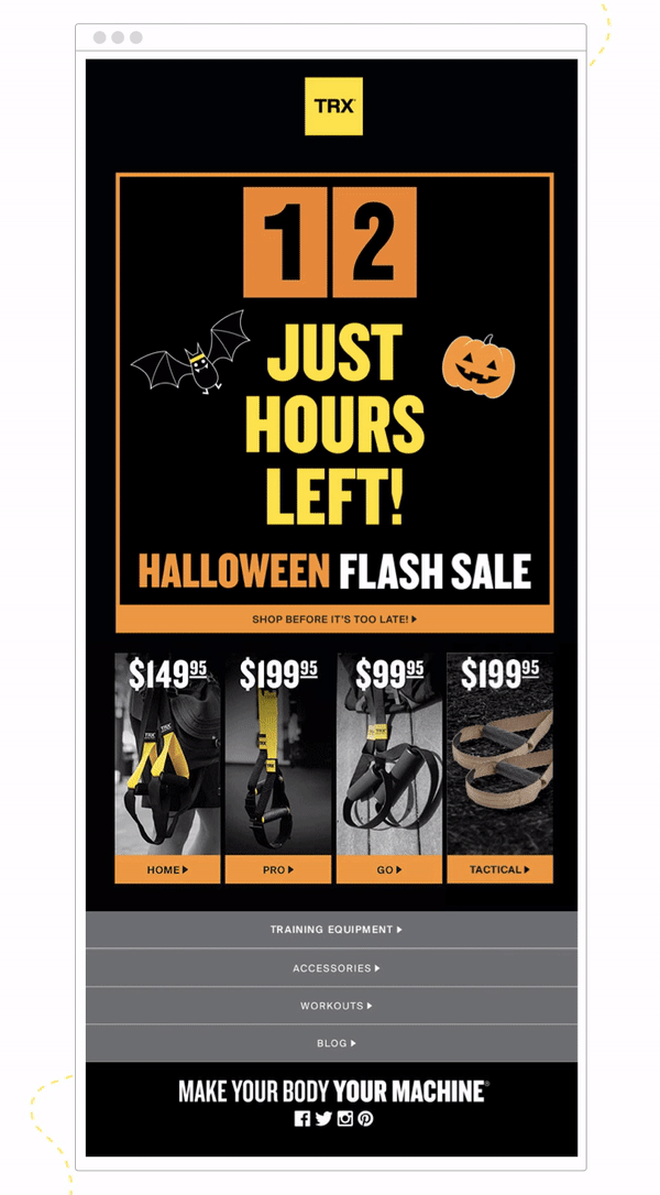 Halloween Email Template by TRX