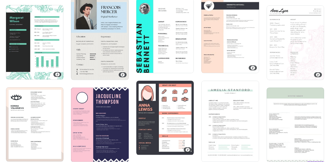 Choose one depending on your experience and strengths and job description. I used Canva to create email marketing resume templates for this article.