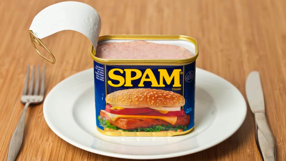 image of SPAM canned meat bran
